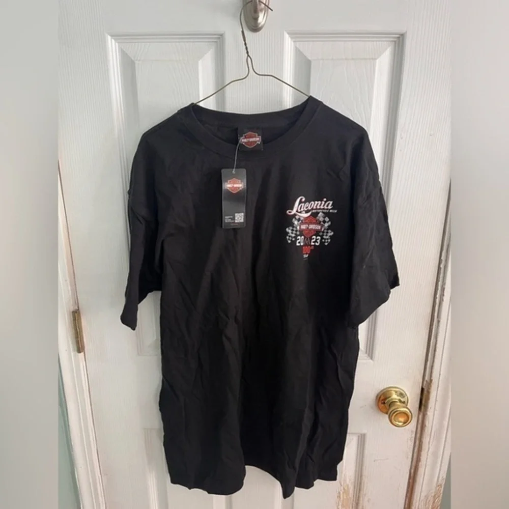 Harley Davidson Laconia Bike Week 100th Year Anniversary Tee Large